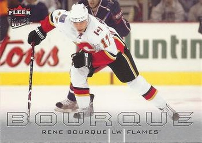 #195 Rene Bourque - Calgary Flames - 2009-10 Ultra Hockey