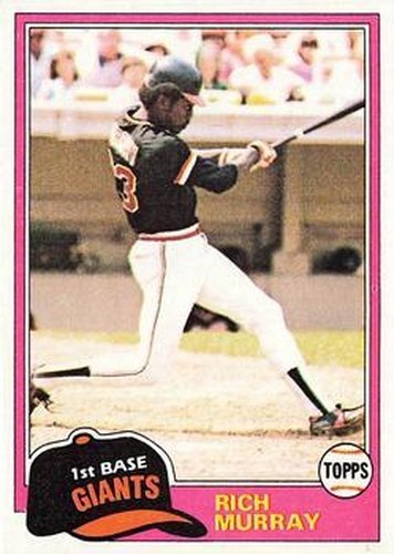 #195 Rich Murray - San Francisco Giants - 1981 Topps Baseball