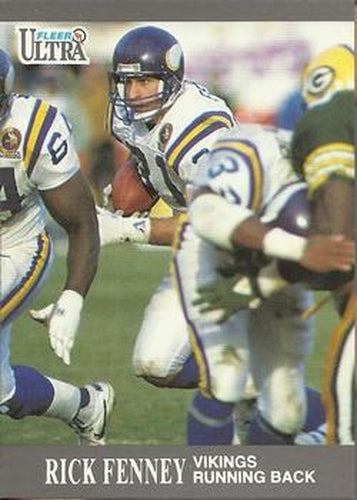 #195 Rick Fenney - Minnesota Vikings - 1991 Ultra Football