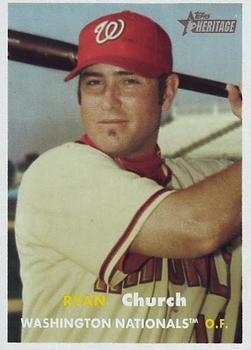 #195 Ryan Church - Washington Nationals - 2006 Topps Heritage Baseball