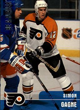 #195 Simon Gagne - Philadelphia Flyers - 1999-00 Be a Player Memorabilia Hockey