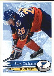 #195 Steve Duchesne - St. Louis Blues - 1995-96 Panini Hockey Stickers