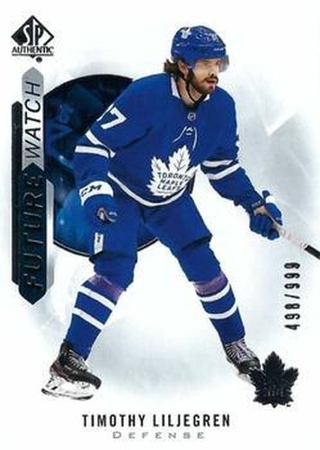 #195 Timothy Liljegren - Toronto Maple Leafs - 2020-21 SP Authentic Hockey