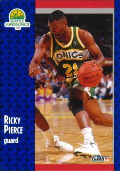 #195 Ricky Pierce - Seattle SuperSonics - 1991-92 Fleer Basketball