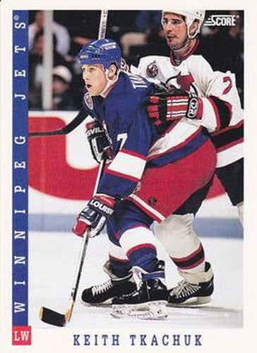 #195 Keith Tkachuk - Winnipeg Jets - 1993-94 Score Canadian Hockey