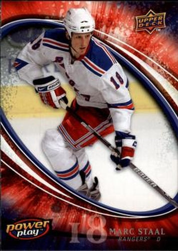 #195 Marc Staal - New York Rangers - 2008-09 Upper Deck Power Play Box Set Hockey