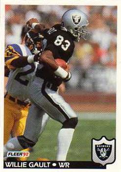 #195 Willie Gault - Los Angeles Raiders - 1992 Fleer Football