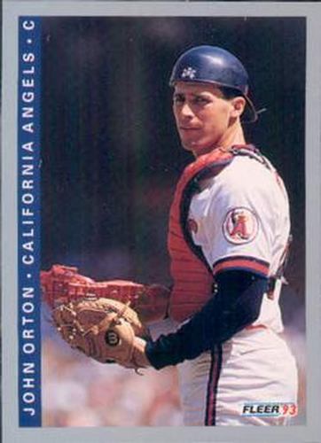 #195 John Orton - California Angels - 1993 Fleer Baseball