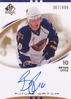 #195 Bryan Little - Atlanta Thrashers - 2007-08 SP Authentic Hockey
