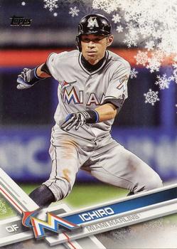 #HMW195 Ichiro - Miami Marlins - 2017 Topps Holiday Baseball