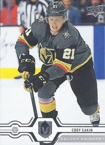 #195 Cody Eakin - Vegas Golden Knights - 2019-20 Upper Deck Hockey