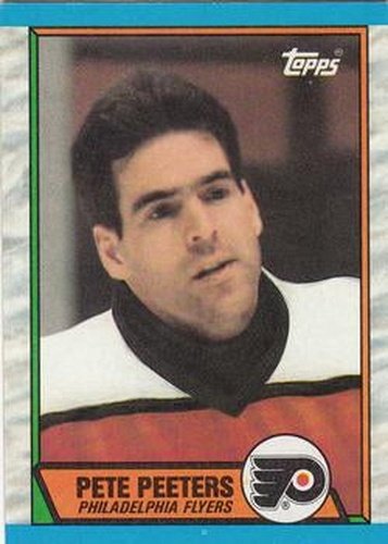 #195 Pete Peeters - Philadelphia Flyers - 1989-90 Topps Hockey