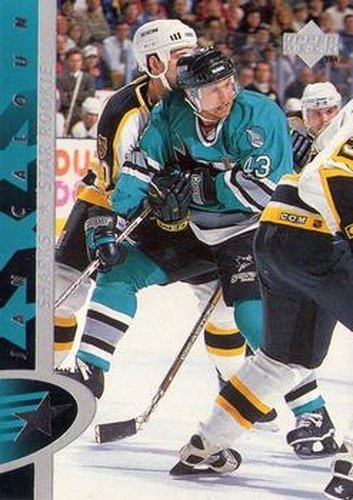 #195 Jan Caloun - San Jose Sharks - 1996-97 Upper Deck Hockey