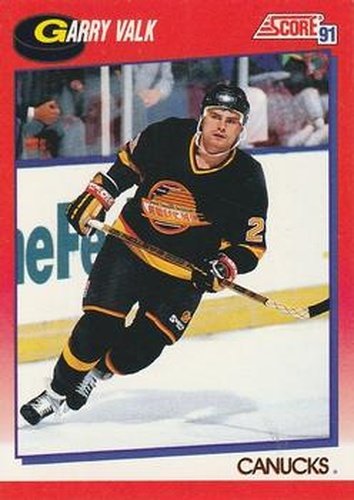 #195 Garry Valk - Vancouver Canucks - 1991-92 Score Canadian Bilingual Hockey