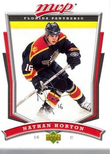 #195 Nathan Horton - Florida Panthers - 2007-08 Upper Deck MVP Hockey