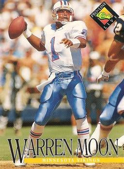 #195 Warren Moon - Minnesota Vikings - 1994 Pro Line Live Football