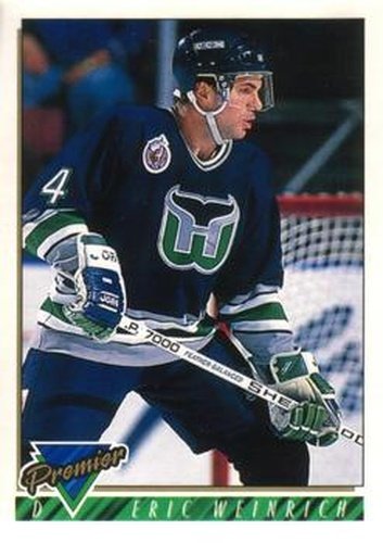 #195 Eric Weinrich - Hartford Whalers - 1993-94 O-Pee-Chee Premier Hockey