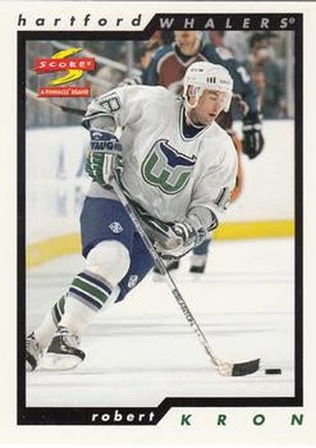 #195 Robert Kron - Hartford Whalers - 1996-97 Score Hockey