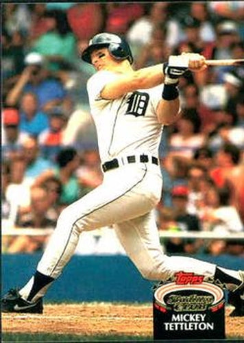 #195 Mickey Tettleton - Detroit Tigers - 1992 Stadium Club Baseball