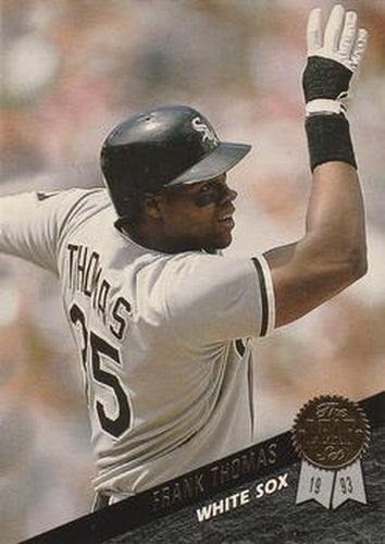 #195 Frank Thomas - Chicago White Sox - 1993 Leaf Baseball