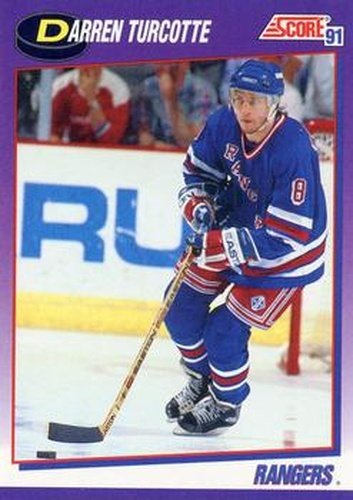 #196 Darren Turcotte - New York Rangers - 1991-92 Score American Hockey