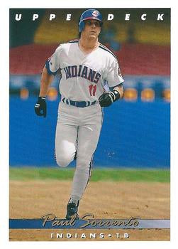 #196 Paul Sorrento - Cleveland Indians - 1993 Upper Deck Baseball