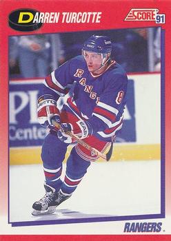 #196 Darren Turcotte - New York Rangers - 1991-92 Score Canadian Bilingual Hockey