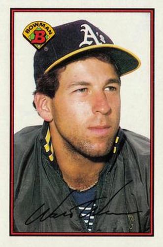 #196 Walt Weiss - Oakland Athletics - 1989 Bowman Baseball