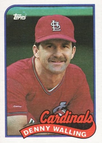 #196 Denny Walling - St. Louis Cardinals - 1989 Topps Baseball