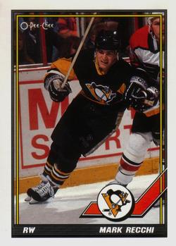 #196 Mark Recchi - Pittsburgh Penguins - 1991-92 O-Pee-Chee Hockey