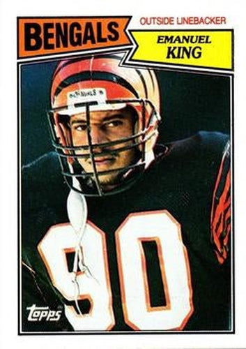 #196 Emanuel King - Cincinnati Bengals - 1987 Topps Football