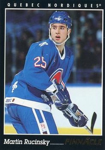 #196 Martin Rucinsky - Quebec Nordiques - 1993-94 Pinnacle Hockey