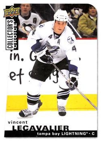 #196 Vincent Lecavalier - Tampa Bay Lightning - 2008-09 Collector's Choice Hockey
