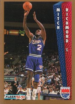 #196 Mitch Richmond - Sacramento Kings - 1992-93 Fleer Basketball