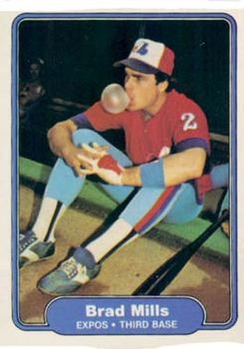 #196 Brad Mills - Montreal Expos - 1982 Fleer Baseball