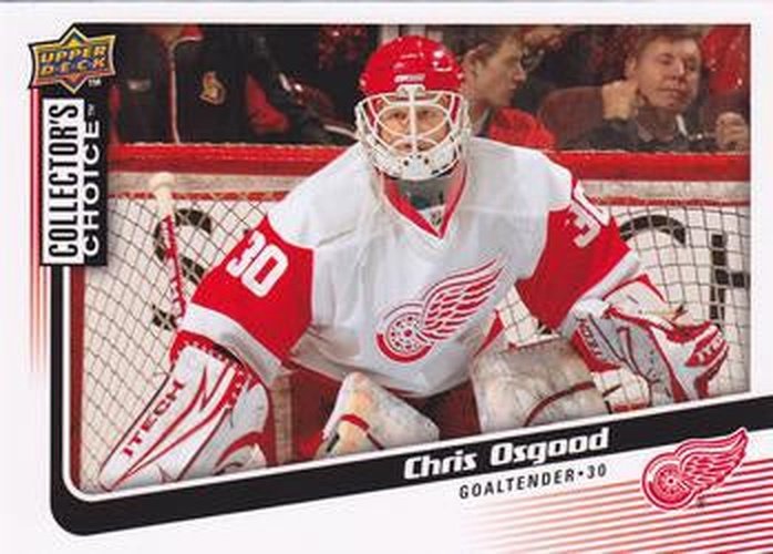 #196 Chris Osgood - Detroit Red Wings - 2009-10 Collector's Choice Hockey