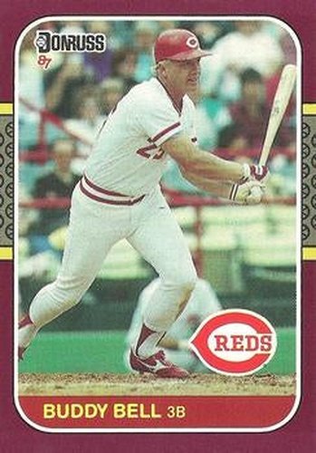 #196 Buddy Bell - Cincinnati Reds - 1987 Donruss Opening Day Baseball