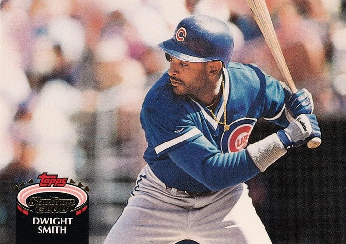 #196 Dwight Smith - Chicago Cubs - 1992 Stadium Club Baseball