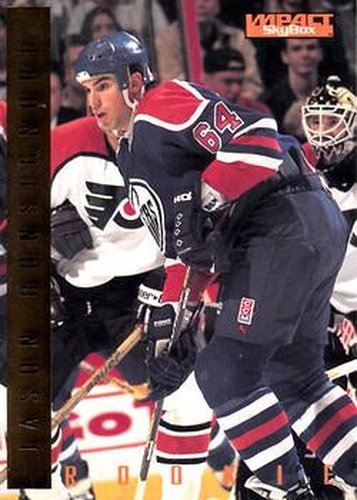 #196 Jason Bonsignore - Edmonton Oilers - 1995-96 SkyBox Impact Hockey