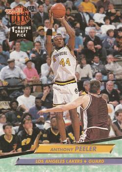 #196 Anthony Peeler - Los Angeles Lakers - 1992-93 Ultra Basketball