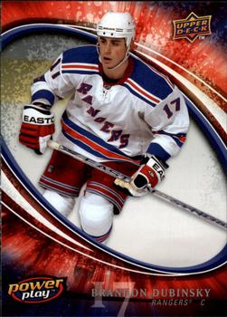 #196 Brandon Dubinsky - New York Rangers - 2008-09 Upper Deck Power Play Box Set Hockey