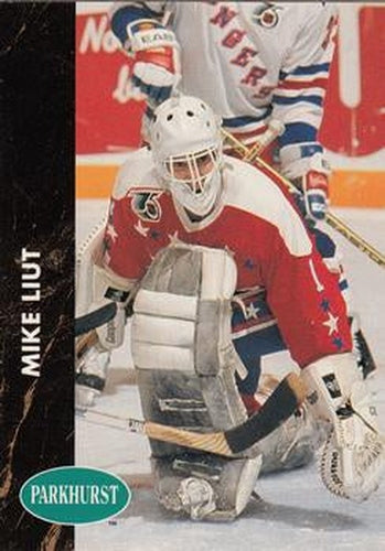 #196 Mike Liut - Washington Capitals - 1991-92 Parkhurst Hockey