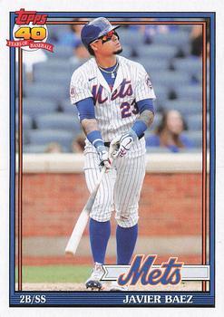 #196 Javier Baez - New York Mets - 2021 Topps Archives Baseball