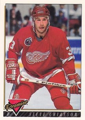 #196 Steve Chiasson - Detroit Red Wings - 1993-94 Topps Premier Hockey