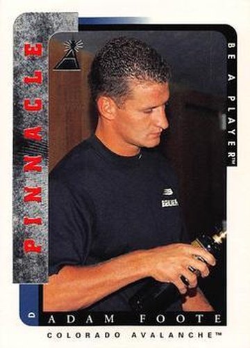 #196 Adam Foote - Colorado Avalanche - 1996-97 Pinnacle Be a Player Hockey