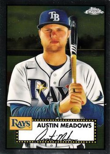 #196 Austin Meadows - Tampa Bay Rays - 2021 Topps Chrome Platinum Anniversary Baseball