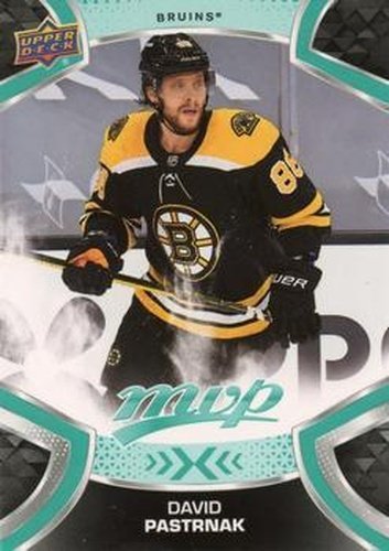 #196 David Pastrnak - Boston Bruins - 2021-22 Upper Deck MVP Hockey