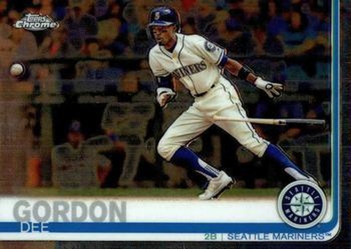 #196 Dee Gordon - Seattle Mariners - 2019 Topps Chrome Baseball