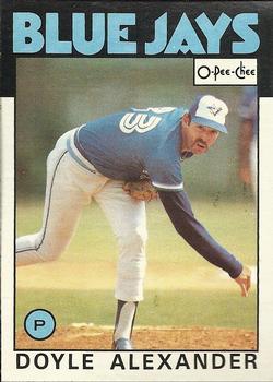#196 Doyle Alexander - Toronto Blue Jays - 1986 O-Pee-Chee Baseball