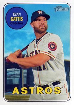 #196 Evan Gattis - Houston Astros - 2018 Topps Heritage Baseball